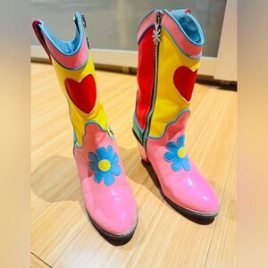 Dolls kill rainbow cowboy boots